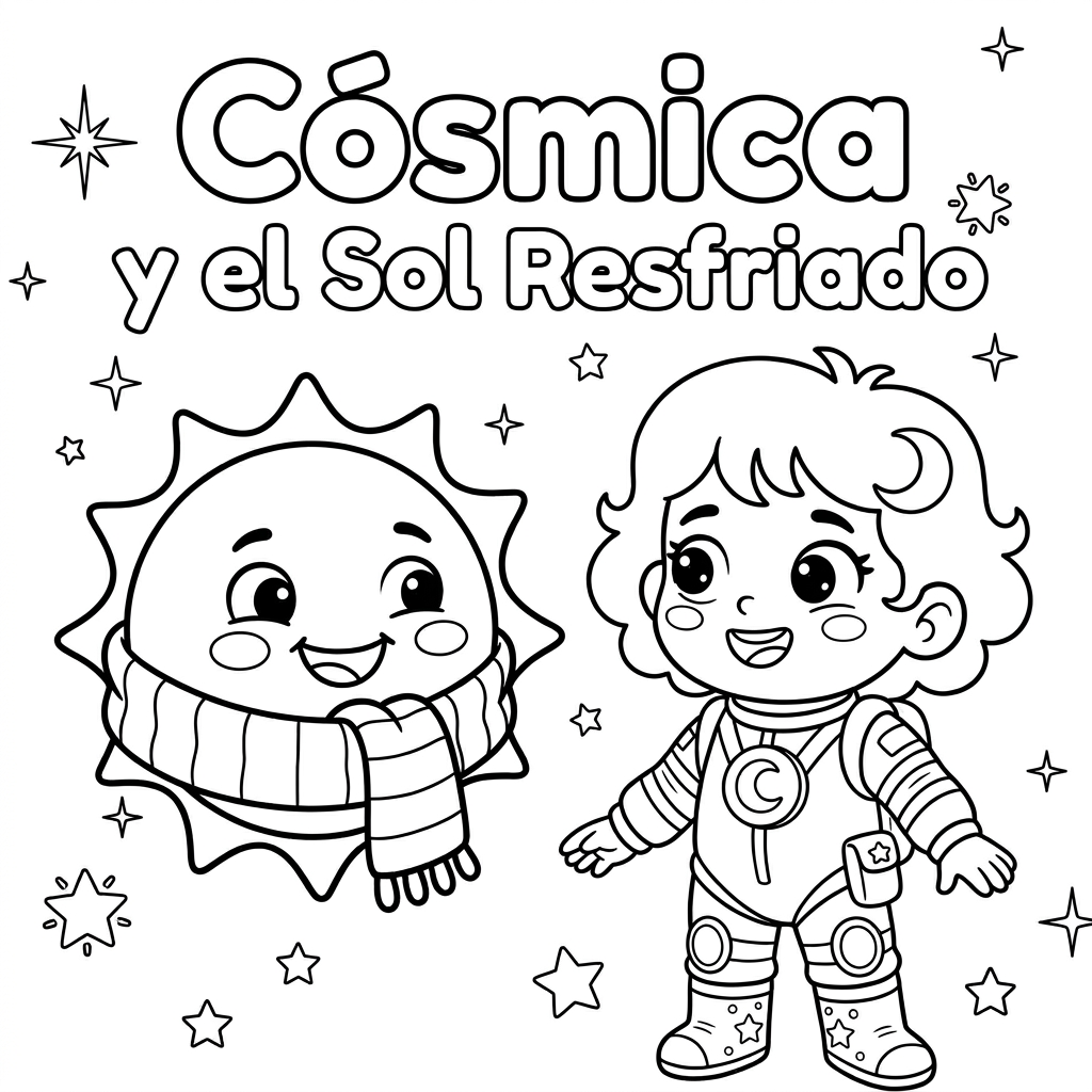 Colorea al Sol y la Luna